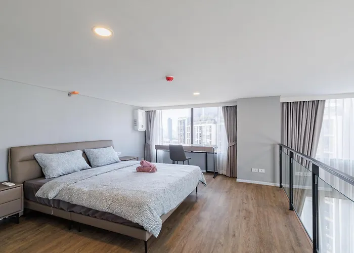 Loft 二房可住4人 近jodd夜市 游泳池 Bangkok