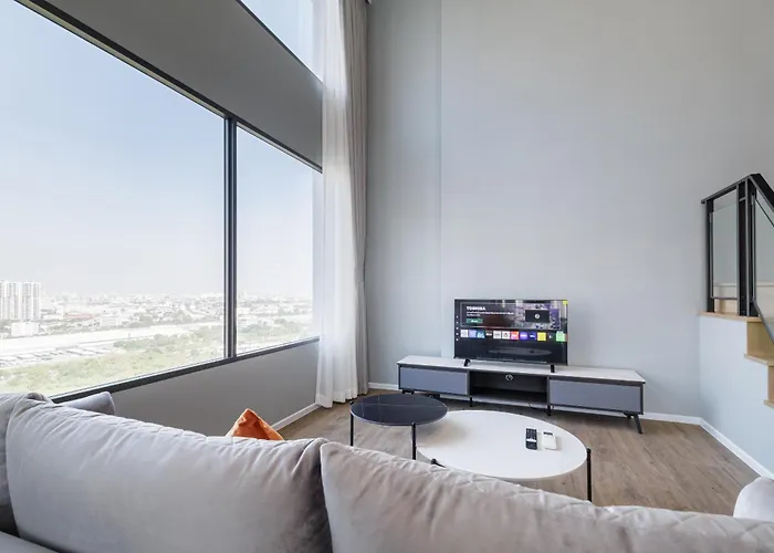 Apartment Loft 二房可住4人 近jodd夜市 游泳池 Bangkok